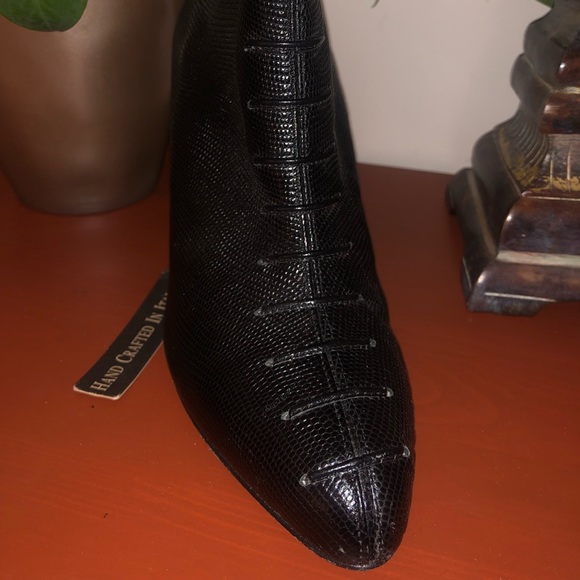 Real Italian leather size 8 fancy boats - Picture 4 of 4